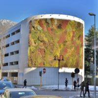 Giardino verticale. Autosilo del Buonconsiglio, Trento